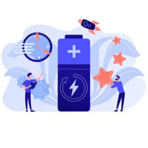 illustration d'une batterie-en ligne