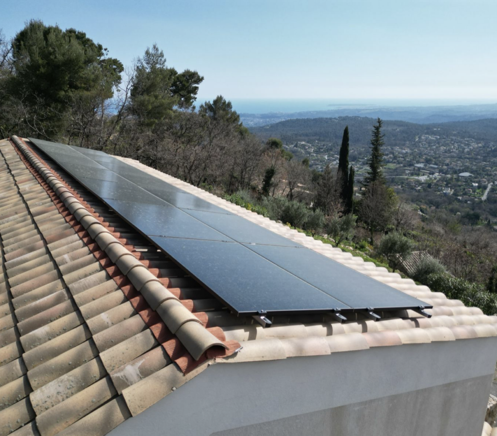 photo d'une installation solaire à Nice