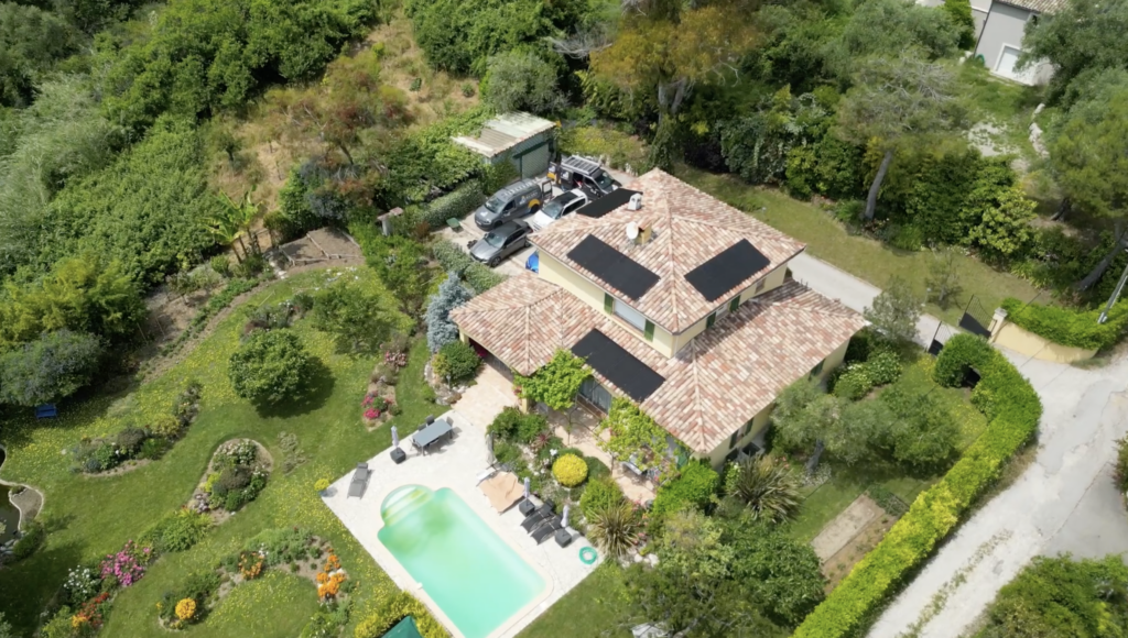 photo d'une installation solaire proche de Nice