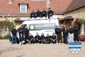 Equipe Solarock - designee meilleur installateur photovoltaique de France en 2025 et 2026 par EUPD Research